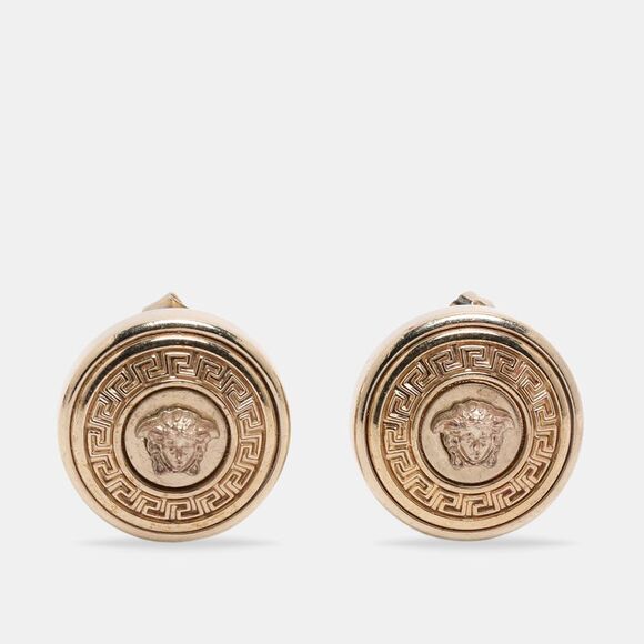 Versace Jewelry - Versace Medusa Gold Tone Earrings
